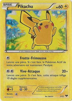 Pikachu 5/12 Collection McDonald's 2014