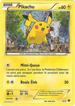 Pikachu 6/12 Collection McDonald's 2015