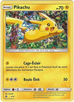 Pikachu 5/12 Collection McDonald's 2017