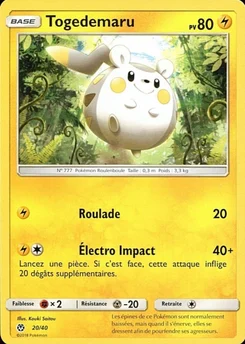 Togedemaru 20/40 Collection McDonald's 2018