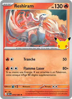 Reshiram 014/128 30ᵉ Anniversaire
