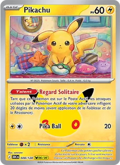 Pikachu 028/128 30ᵉ Anniversaire
