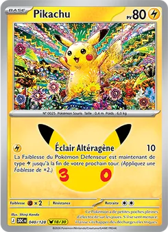 Pikachu 040/128 30ᵉ Anniversaire