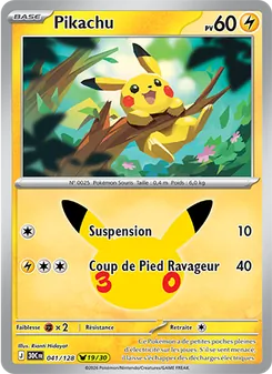 Pikachu 041/128 30ᵉ Anniversaire