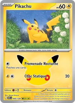 Pikachu 045/128 30ᵉ Anniversaire