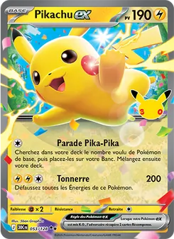Pikachu-ex 053/128 30ᵉ Anniversaire
