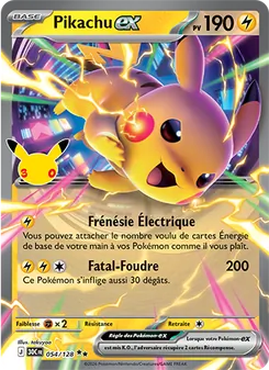 Pikachu-ex 054/128 30ᵉ Anniversaire