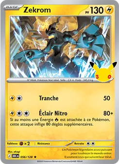 Zekrom 056/128 30ᵉ Anniversaire