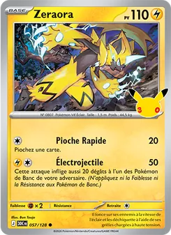 Zeraora 057/128 30ᵉ Anniversaire