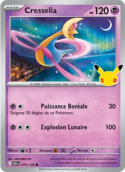 Cresselia 074/128 30ᵉ Anniversaire