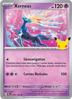 Xerneas 076/128 30ᵉ Anniversaire