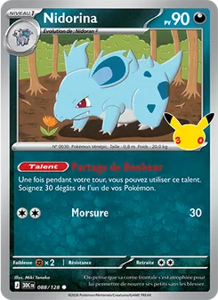Nidorina 088/128 30ᵉ Anniversaire