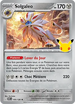 Solgaleo 105/128 30ᵉ Anniversaire