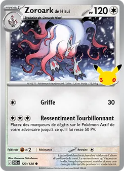 Zoroark de Hisui 123/128 30ᵉ Anniversaire