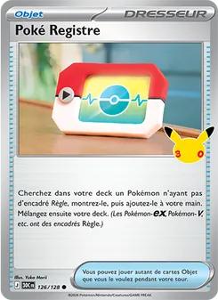 Poké Registre 126/128 30ᵉ Anniversaire