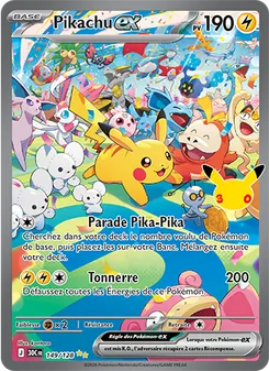 Pikachu-ex 149/128 30ᵉ Anniversaire