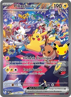 Pikachu-ex 150/128 30ᵉ Anniversaire