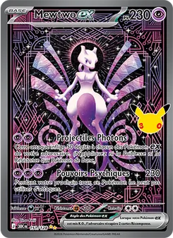 Mewtwo-ex 151/128 30ᵉ Anniversaire