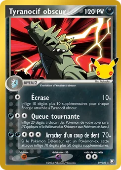 Tyranocif obscur 167/128 30ᵉ Anniversaire