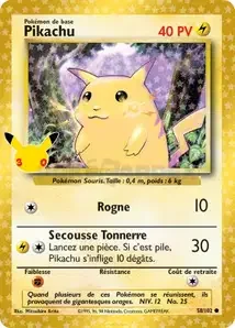 Pikachu 159/128 30ᵉ Anniversaire