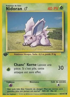 Nidoran ♂ 55/102 Set de Base