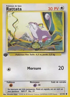 Rattata 61/102 Set de Base