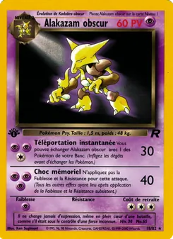 Alakazam obscur 18/82 Team Rocket