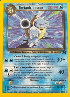 Tortank obscur 20/82 Team Rocket
