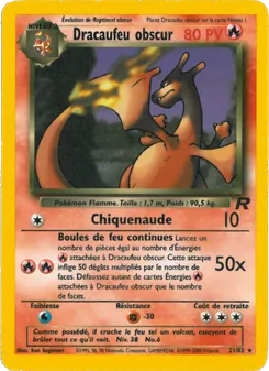 Dracaufeu obscur 21/82 Team Rocket