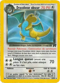 Dracolosse obscur 22/82 Team Rocket