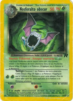 Nosferalto obscur 24/82 Team Rocket