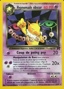 Hypnomade obscur 26/82 Team Rocket
