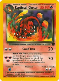 Reptincel Obscur 32/82 Team Rocket