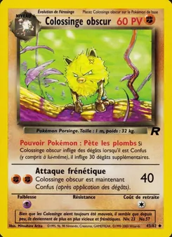 Colossinge obscur 43/82 Team Rocket