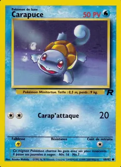 Carapuce 68/82 Team Rocket