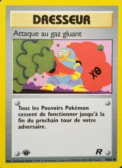 Attaque au gaz gluant 78/82 Team Rocket