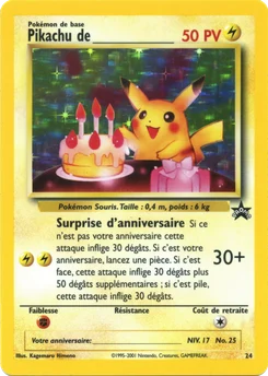 Pikachu de ________ 24/53 Wizards Black Star Promos