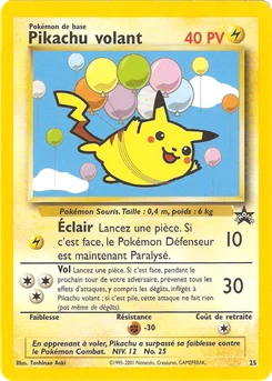 Pikachu volant 25/53 Wizards Black Star Promos