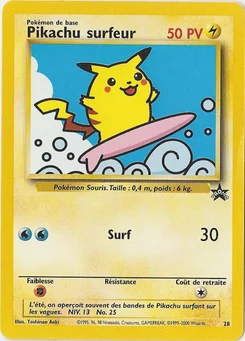 Pikachu surfeur 28/53 Wizards Black Star Promos