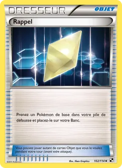 Rappel 102/114 Noir & Blanc