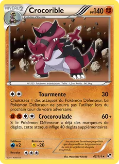 Crocorible 65/114 Noir & Blanc