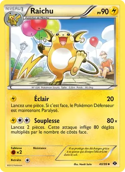 Raichu 40/99 Destinées Futures