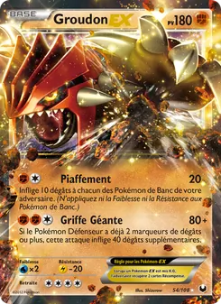 Groudon-EX 54/108 Explorateurs Obscurs