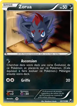 Zorua 69/108 Explorateurs Obscurs