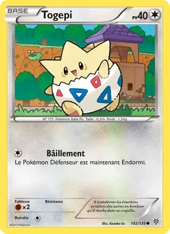 Togepi 102/135 Tempète Plasma