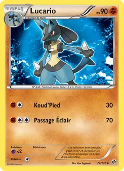 Lucario 77/135 Tempète Plasma