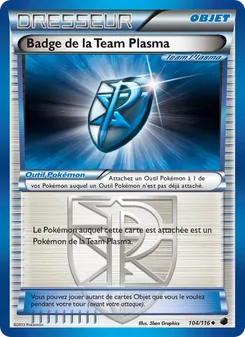Badge de la Team Plasma 104/116 Glaciation Plasma