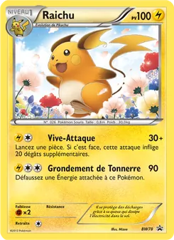 Raichu BW78 Promo BW