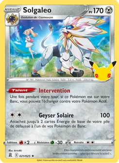 Solgaleo 21/25 Célébrations