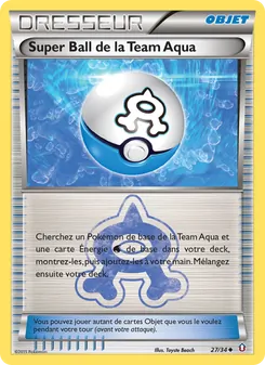 Super Ball de la Team Aqua 27/34 Double Danger